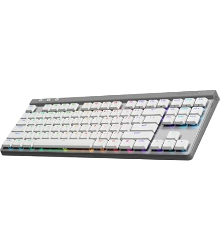 G915 X TKL タクタイル ホワイト Logitech G915 TKL White Tactile Tenkeyless LIGHTSPEED